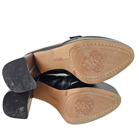 Vince Camuto Grinilia Leather Platform Loafer Heels in 6.5 - Picture 5 of 5